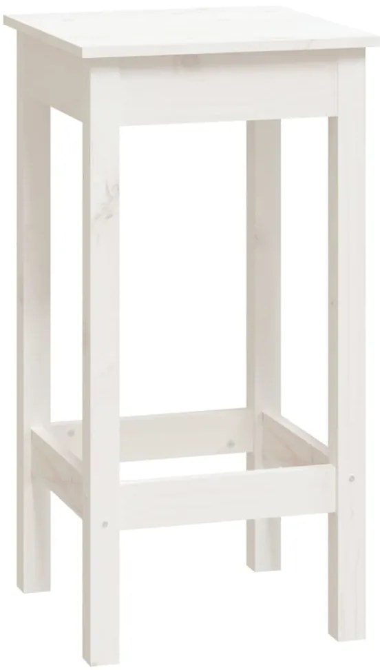 9 pcs conjunto de bar pinho maciço branco