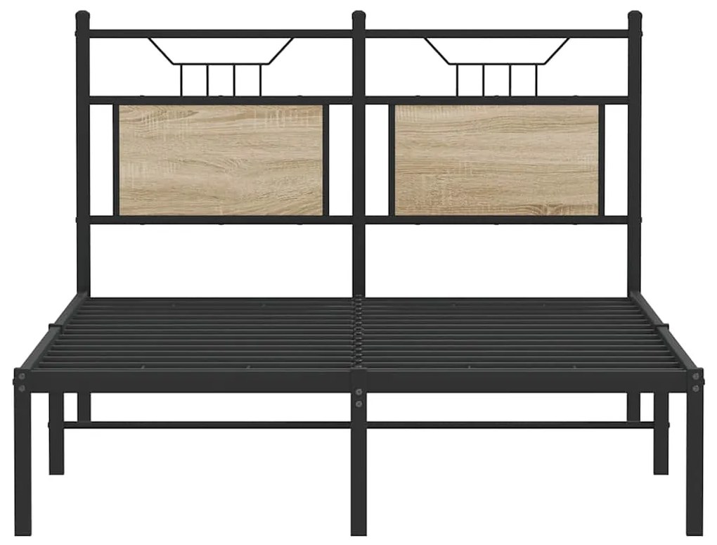 Estrutura cama s/ colchão derivados de madeira carvalho sonoma