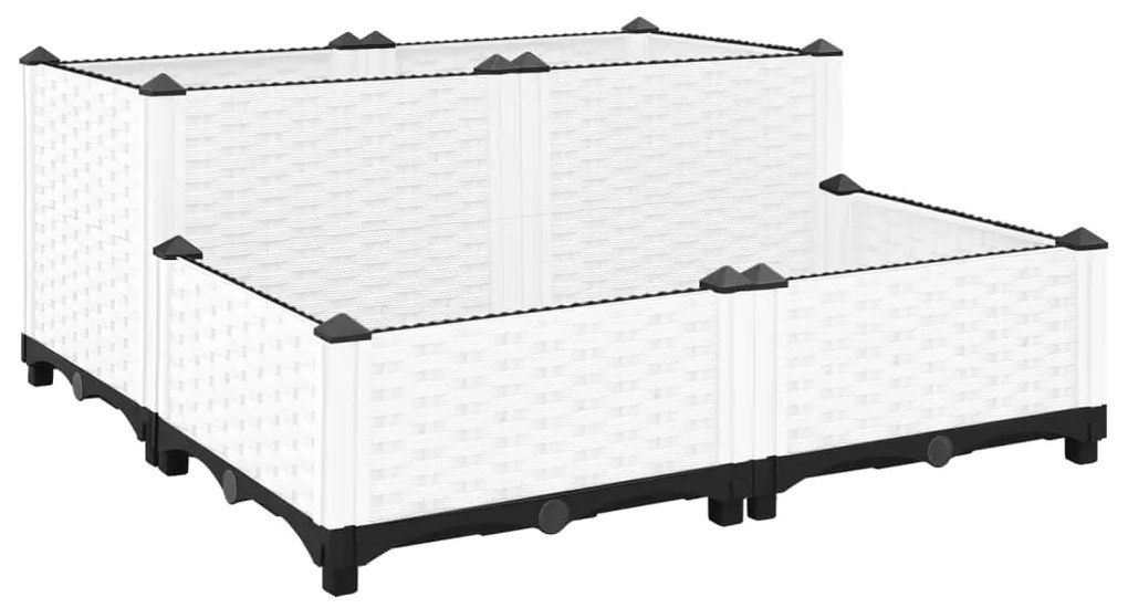 Canteiro elevado 80x80x38 cm polipropileno