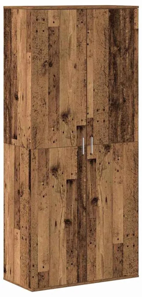 Aparador de Madeira Antiga 80x39x178 cm Madeira Estruturada