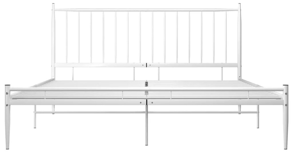 Estrutura de cama metal 140x200 cm branco