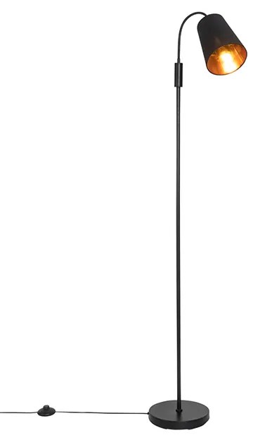 Candeeiro de pé moderno preto - Carmen