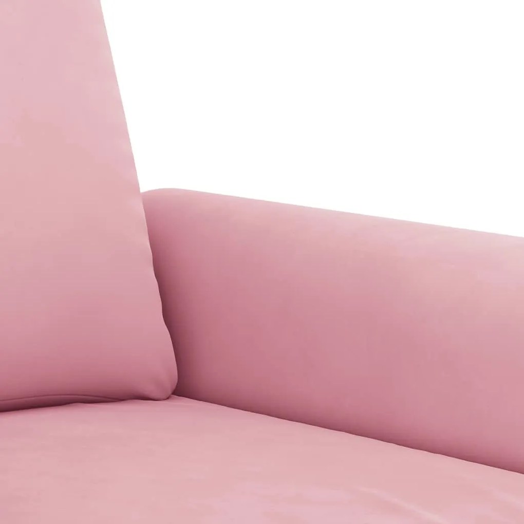Poltrona 60 cm veludo rosa