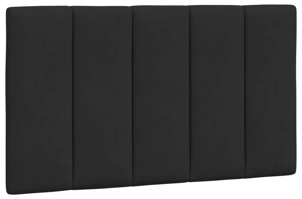 Estrutura de cama c/ luzes LED 80x200 cm veludo preto