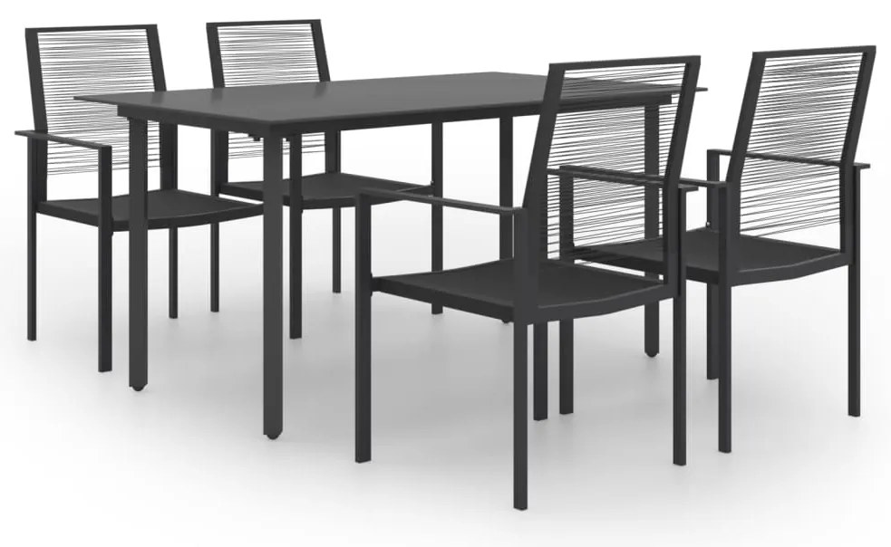 vidaXL 5 pcs conjunto de jantar para jardim