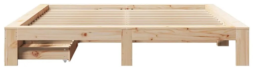 Cama sem colchão 180x200 cm madeira de pinho maciça