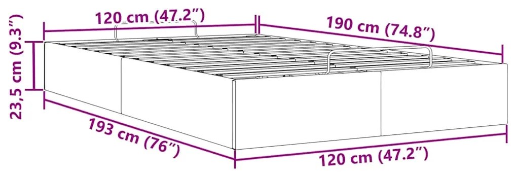 Ottoman Bed Frame Sem Colchão Verde Escuro 120x190 cm Veludo