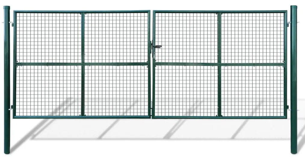 vidaXL Portão de jardim em rede 415 x 200 cm / 400 x 150 cm