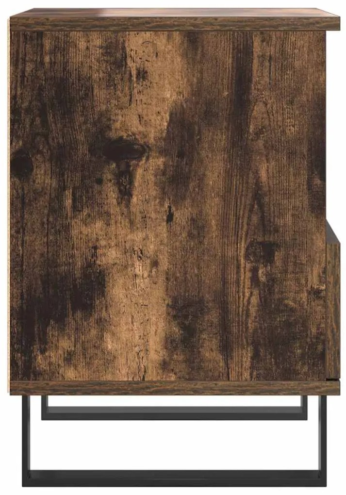 Mesa de cabeceira 40x35x50 cm derivados madeira carvalho fumado