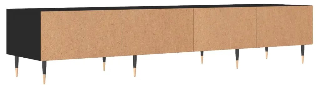 Móvel de TV 80x36x50 cm derivados de madeira preto