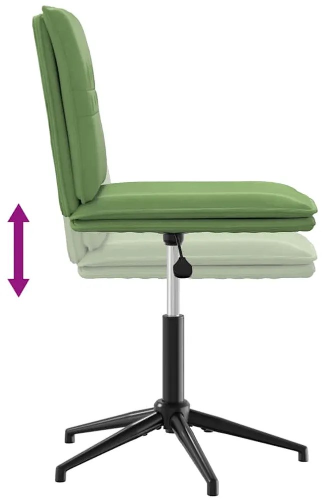 Cadeiras de jantar 2 pcs veludo verde-claro