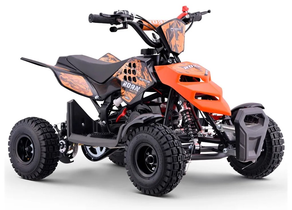 Mini moto 4 gasolina para crianças 49cc Raptor R4 Laranja