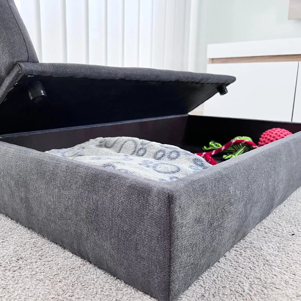 Sofá Cama DUQUE, 71x42x24cm, Sofá Cama para Cães Pequenos ou Médios - Sofá Cama para Animais de Estimação, Cães ou Gatos, Tecido Especial e Resistente