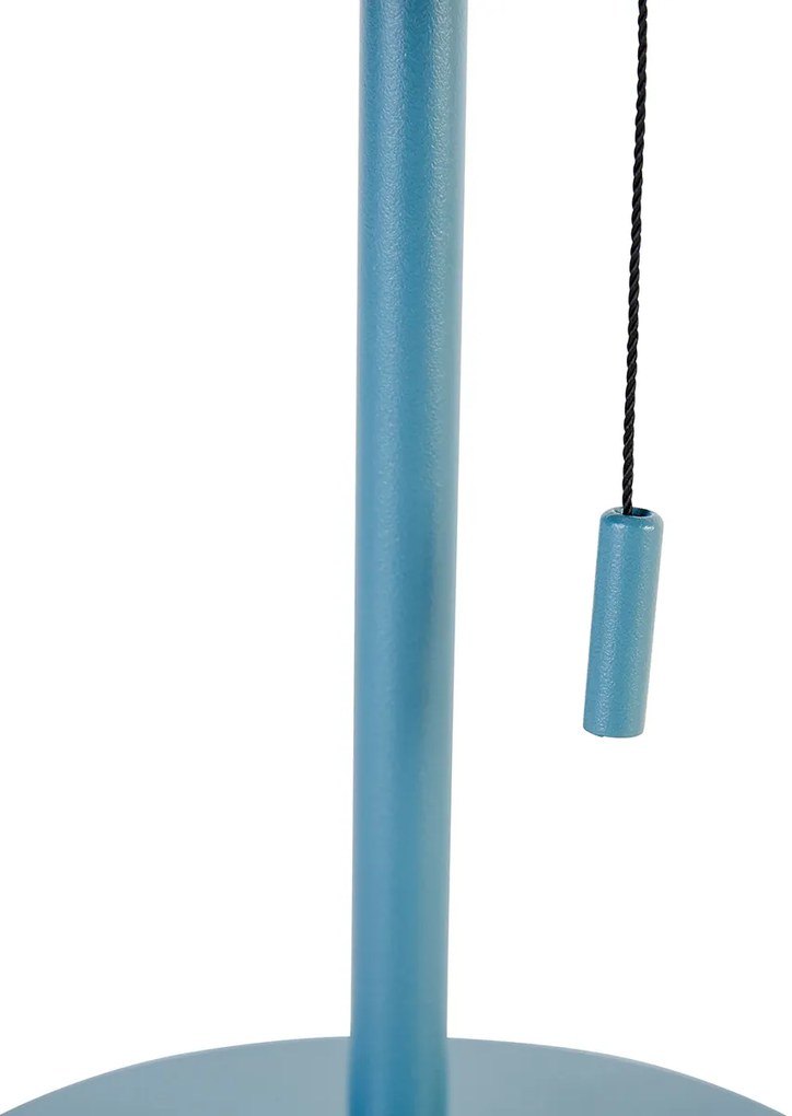 Candeeiro de mesa exterior azul c/ LED recarregável e solar 3 intensidades - Ferre Design
