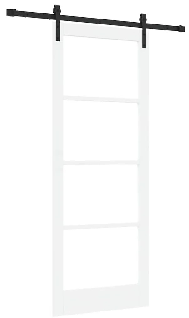Porta Deslizante vidaXL com Conjunto de Ferragens 'ORKDAL'Branca 83x21