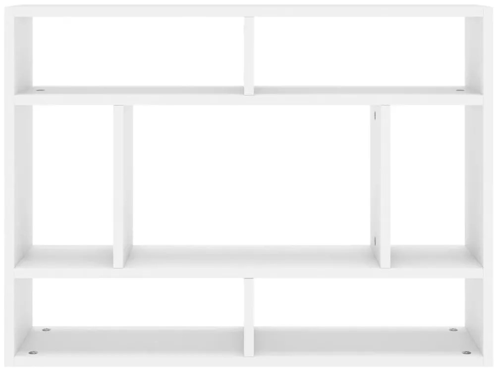 Estante de parede 75x16x55 cm contraplacado branco