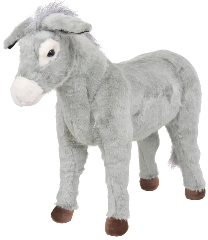 Burro de montar em peluche cinzento XXL