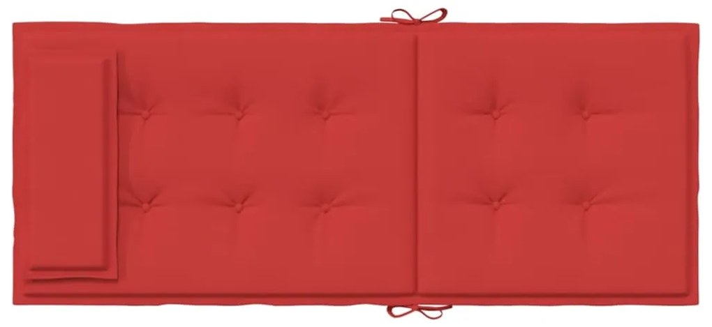Almofadões p/ cadeira encosto alto 2 pcs tecido oxford vermelho