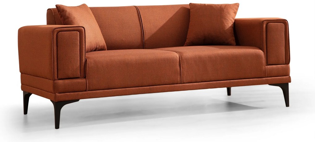 Sofá de 2 Lugares Horizon – Vermelho Telha – 170 cm x 85 cm x 77 cm