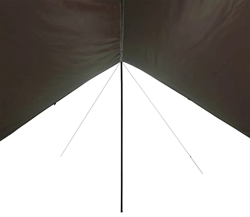 Lona de campismo 462x306x211 cm impermeável castanho