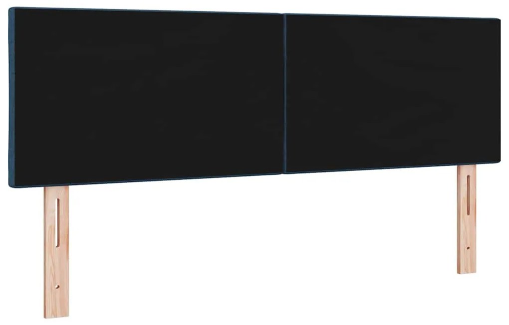 Cabeceira com Design de Blocos de Diamante Azul 140 cm em Tecido