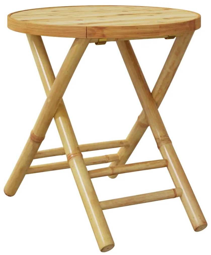 Mesa de jardim dobrável Ø45x45 cm bambu