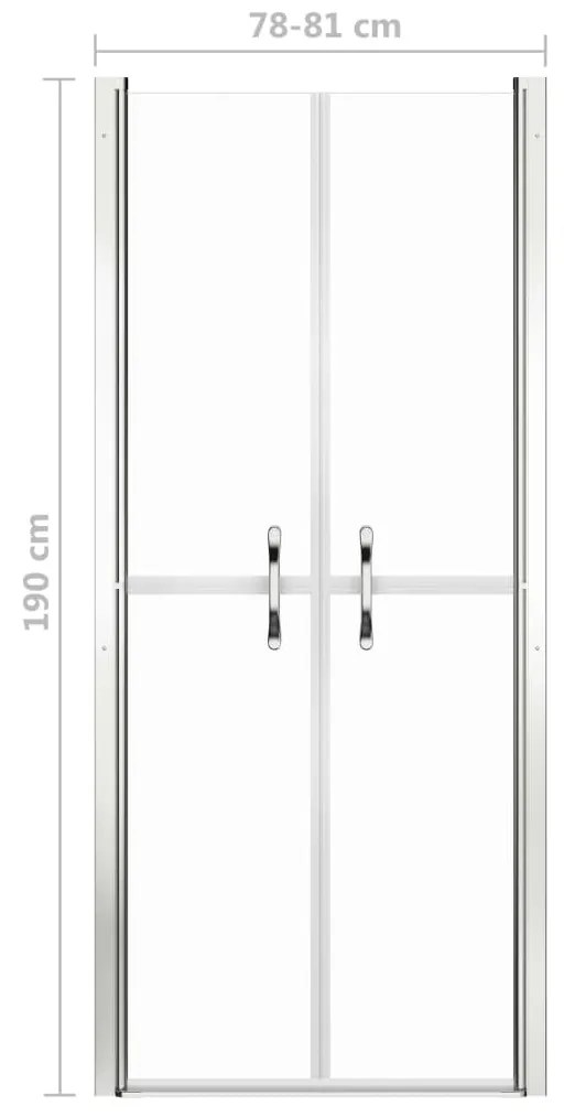 Porta de duche ESG transparente 81x190 cm