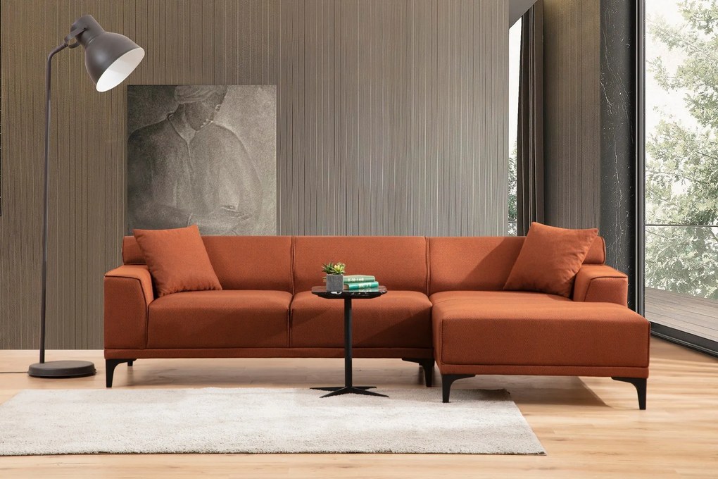 Sofá de Canto Petra – Laranja – 145 x 250 cm