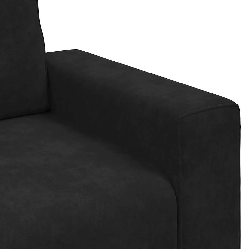 Poltrona 60 cm veludo preto