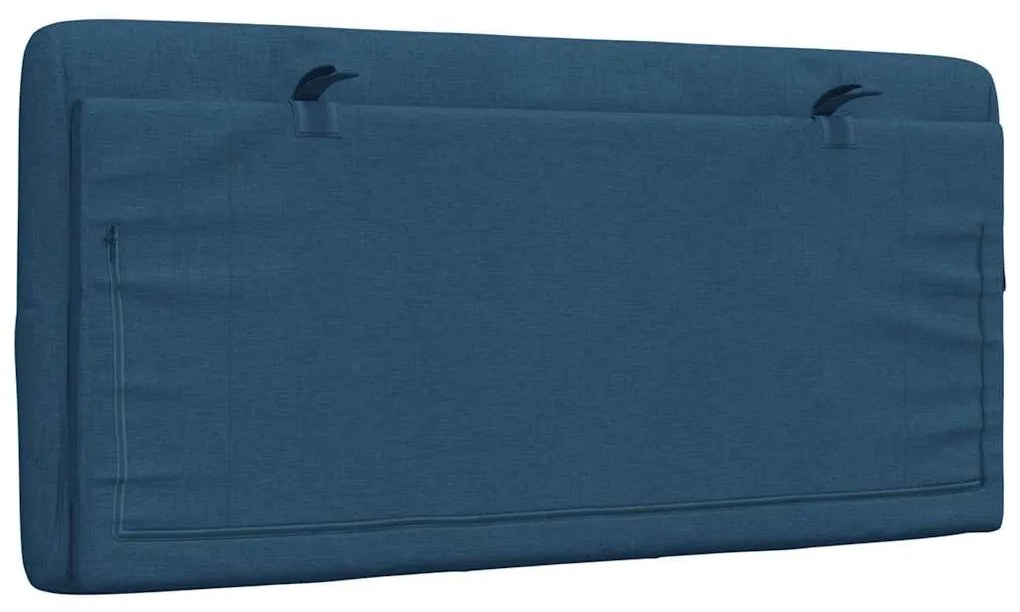 Almofadão de cabeceira 100 cm tecido azul