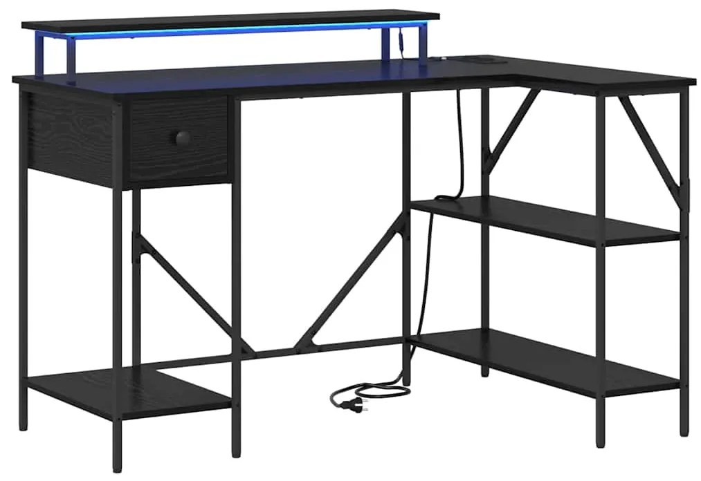 Mesa Carvalho preto 120 x 79 x 86.5 cm Madeira processada