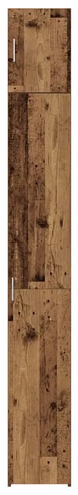 Armário Slim vidaXL Madeira Antiga 30x42,5x225 cm Madeira Engenharia