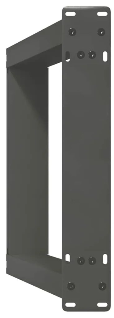 Pés de mesa de console em forma de U, 2 peças, antracite, 28x(72-73) c
