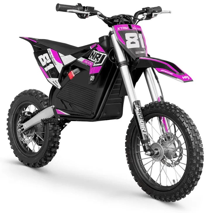 MOTO CROSS elétrica para crianças NRJ 1600W 14/12 Rosa