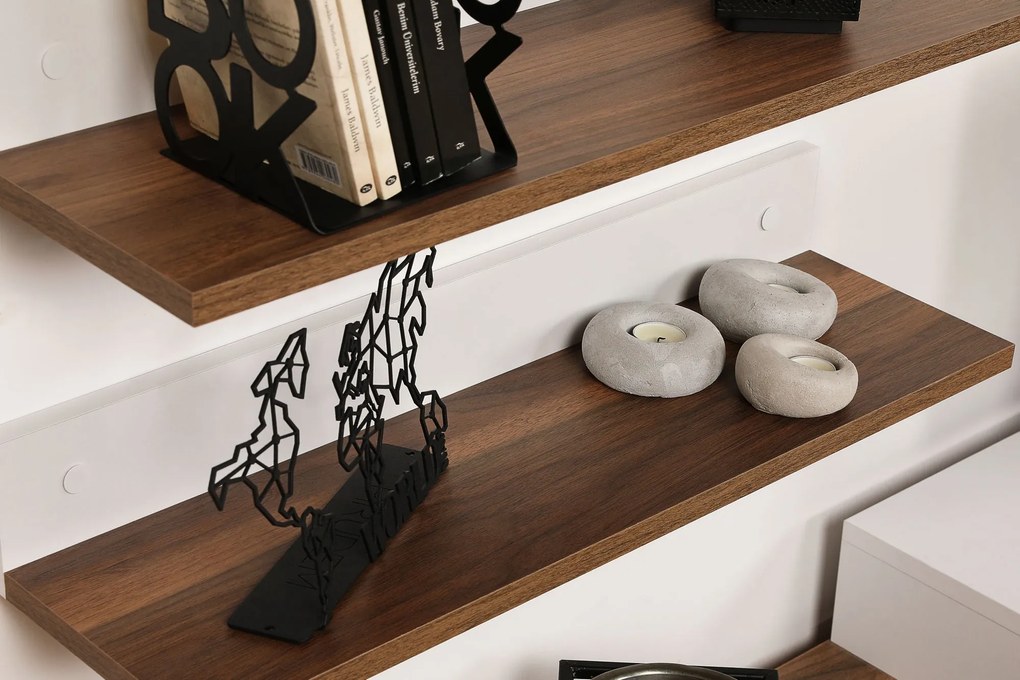 Unidade de TV Nirvana – Branco e Teca – 180x41,7x29,5 cm | Tribo Home