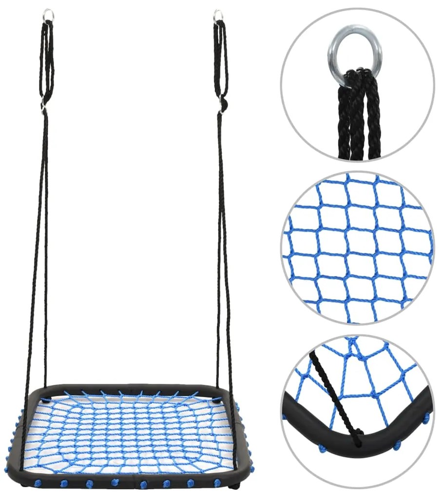 91810 vidaXL Baloiço 104x76 cm 200 kg azul