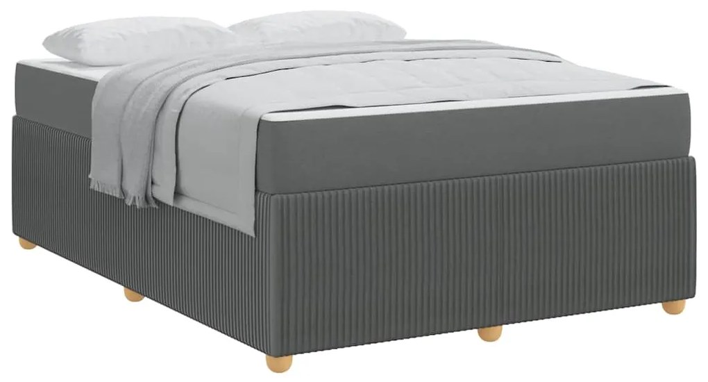 Estrutura da Cama Outros Cinzento escuro 140 x 200 cm tecido