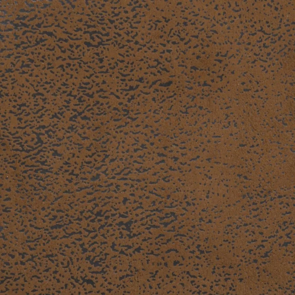 Banco com encosto 120x62x75,5 cm camurça artificial castanho