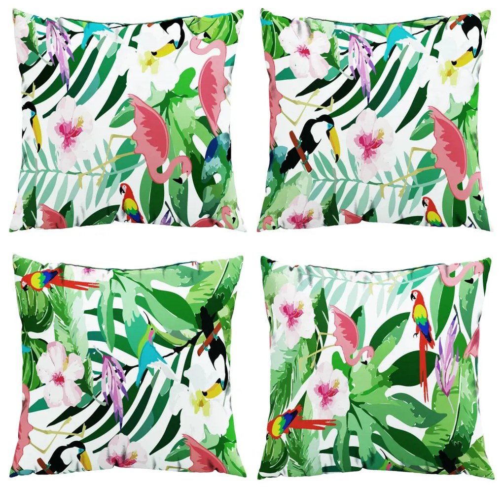 Almofadas decorativas 4 pcs 40x40 cm tecido multicolor