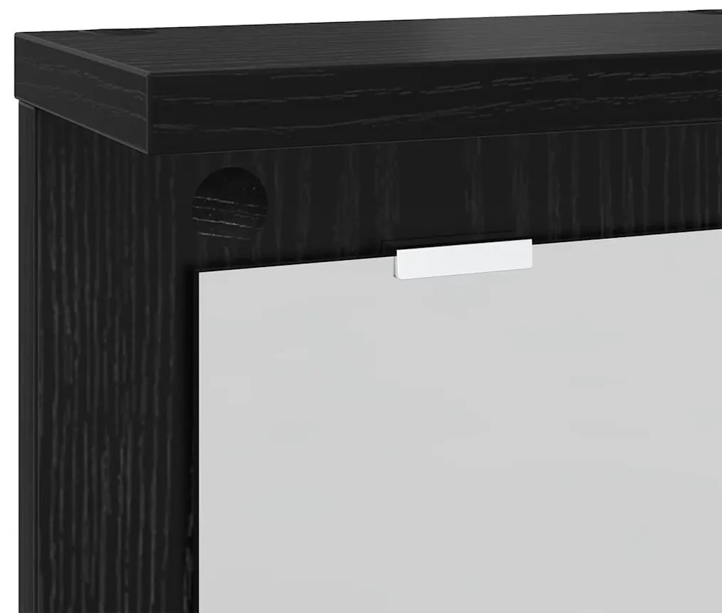 Cabideiro de Parede Carvalho preto 85 x 10 x 45 cm
