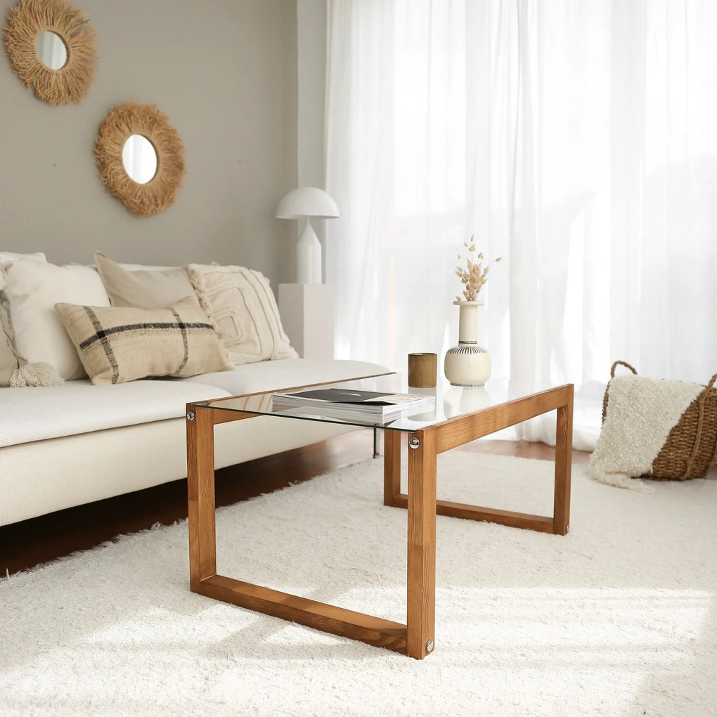 Mesa de Centro Via – Madeira – 85x40x55 cm