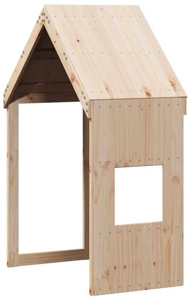Cama alta com telhado 75x190 cm pinho maciço