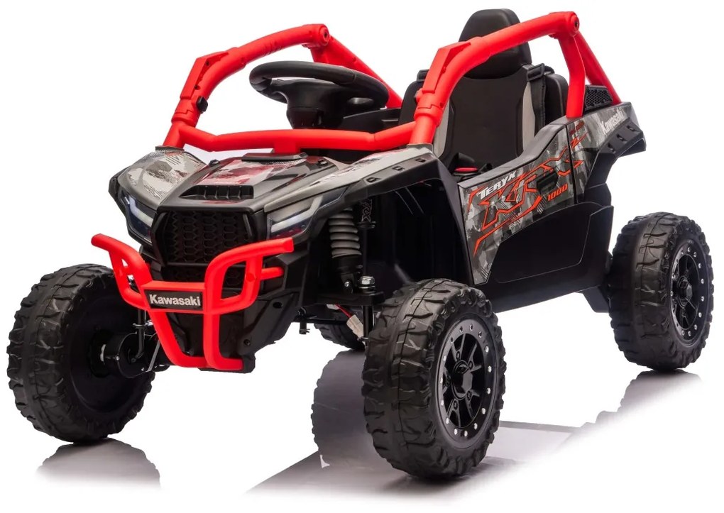 Buggy elétrico para Crianças Kawasaki 24V 4x4 TERYX KRX1000 Vermelho