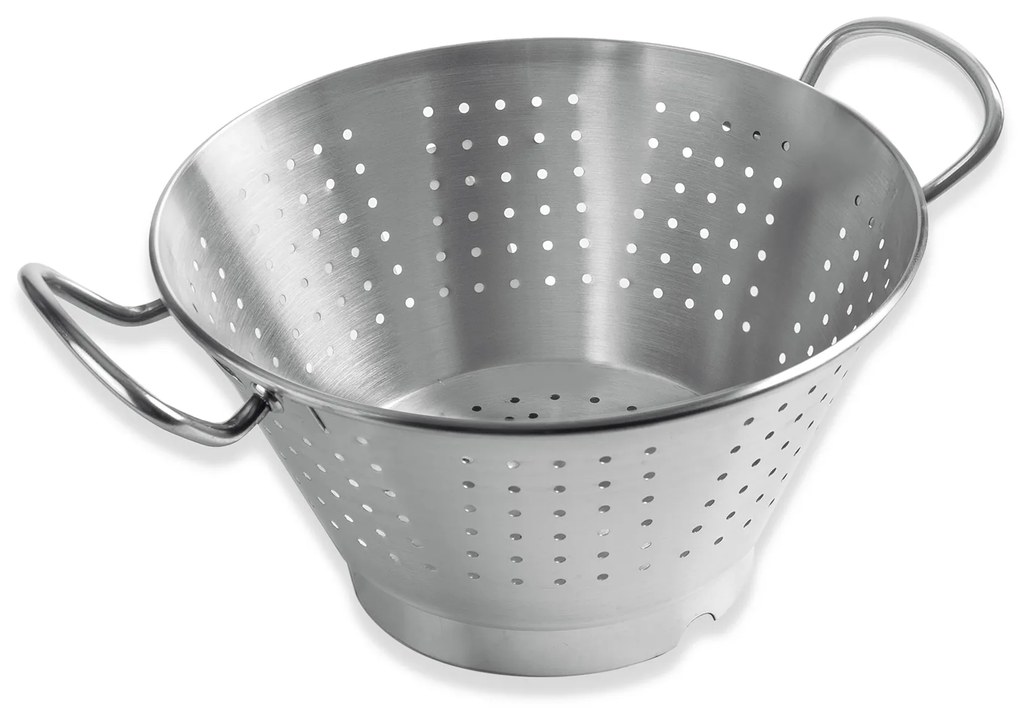 Escorredor Cónico Inox com Base 16L 36X23cm