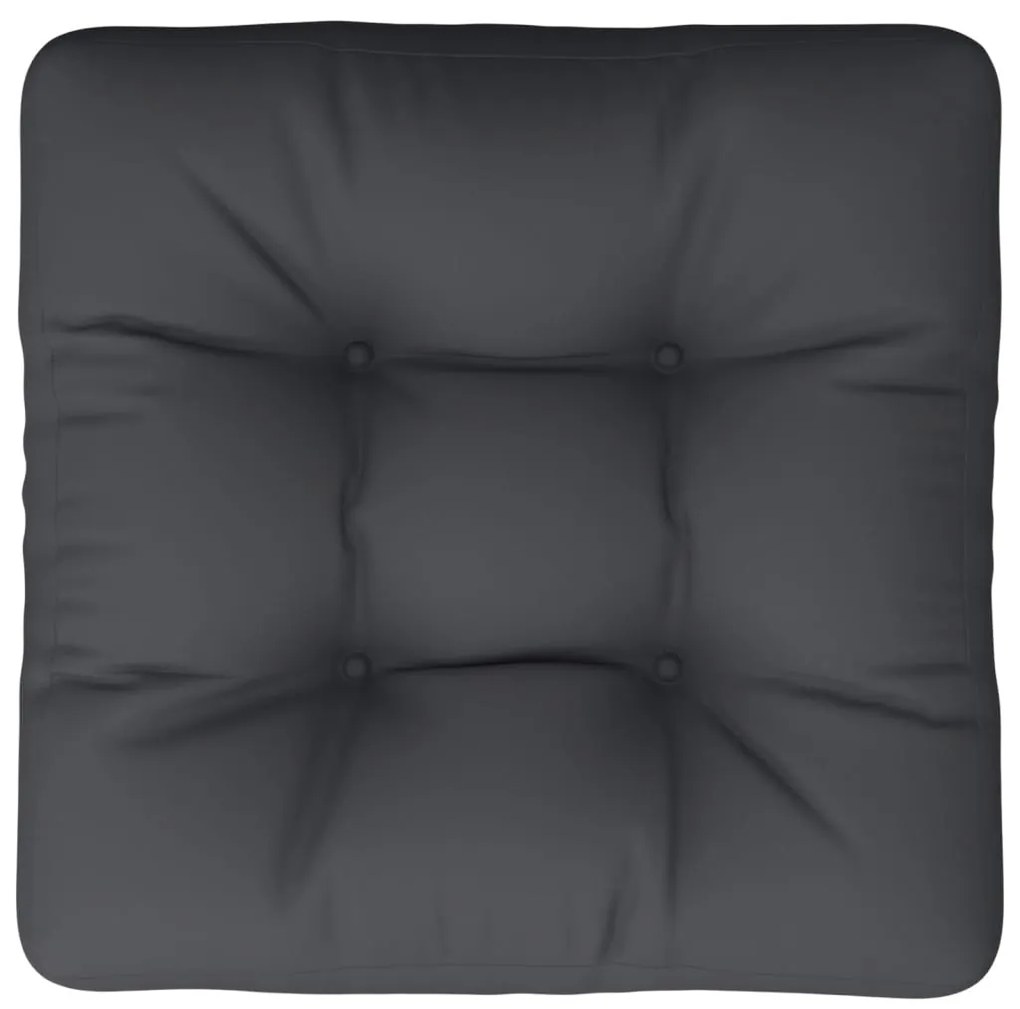 Almofadão para sofá de paletes 60x60x12 cm tecido preto