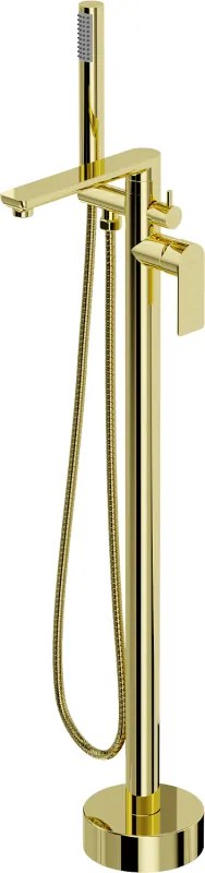 Mexen Leda torneira de banheira independente, dourada - 75633-50
