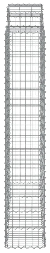 Cestos gabião arqueados 18 pcs 200x50x220/240 ferro galvanizado