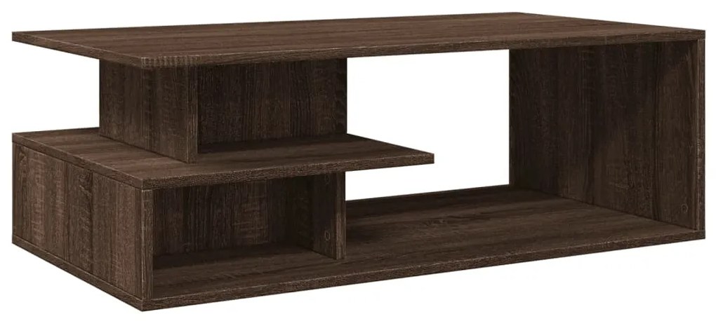 Mesa de centro 102x55x35 cm derivados madeira carvalho castanho