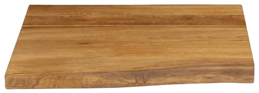 Tampo de mesa c/ borda viva 60x60x3,8 cm mangueira maciça