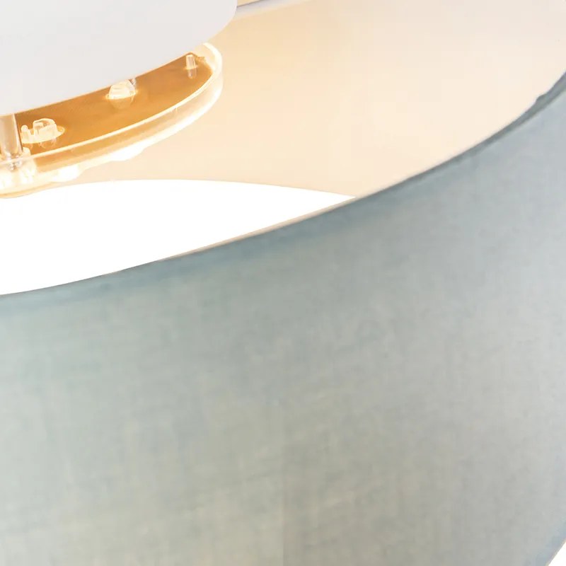 Candeeiro de teto verde 40 cm com LED - Drum LED Moderno
